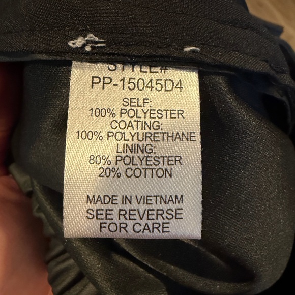 XL Zenana vegan leather Pleated Pants - Picture 4 of 7